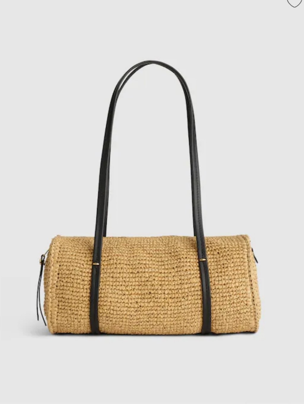 Madewell Women"S The Brioche Shoulder Bag $128 Raffia Natural Multi
